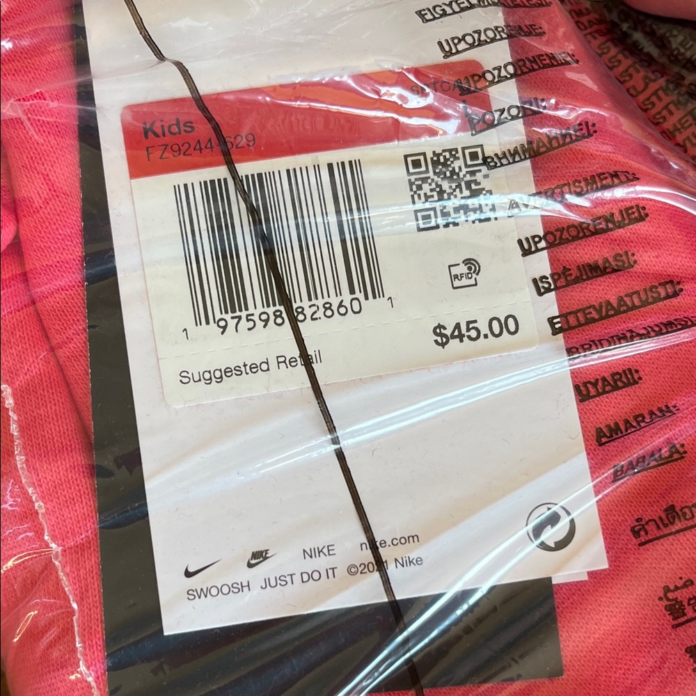 NWT Nike Sportswear Club Fleece:  Kid’s (Girl’s) Large Boxy Crew-neck Sweatshirt - Picture 2 of 6